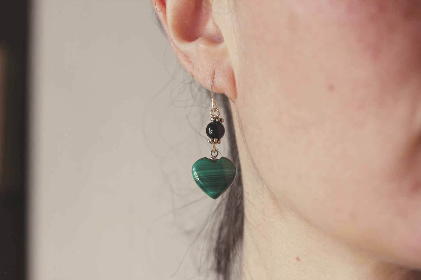 Orecchini "Cuore Verde"