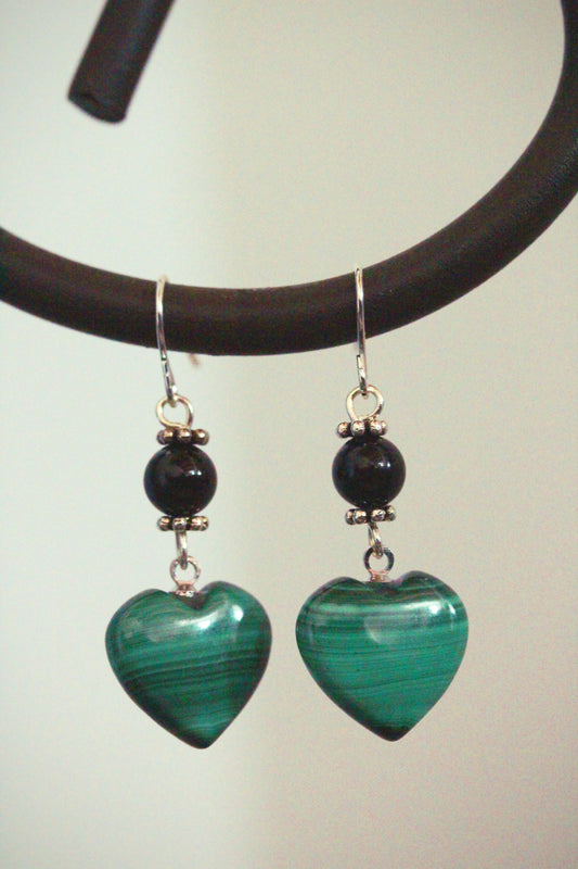 Orecchini "Cuore Verde"