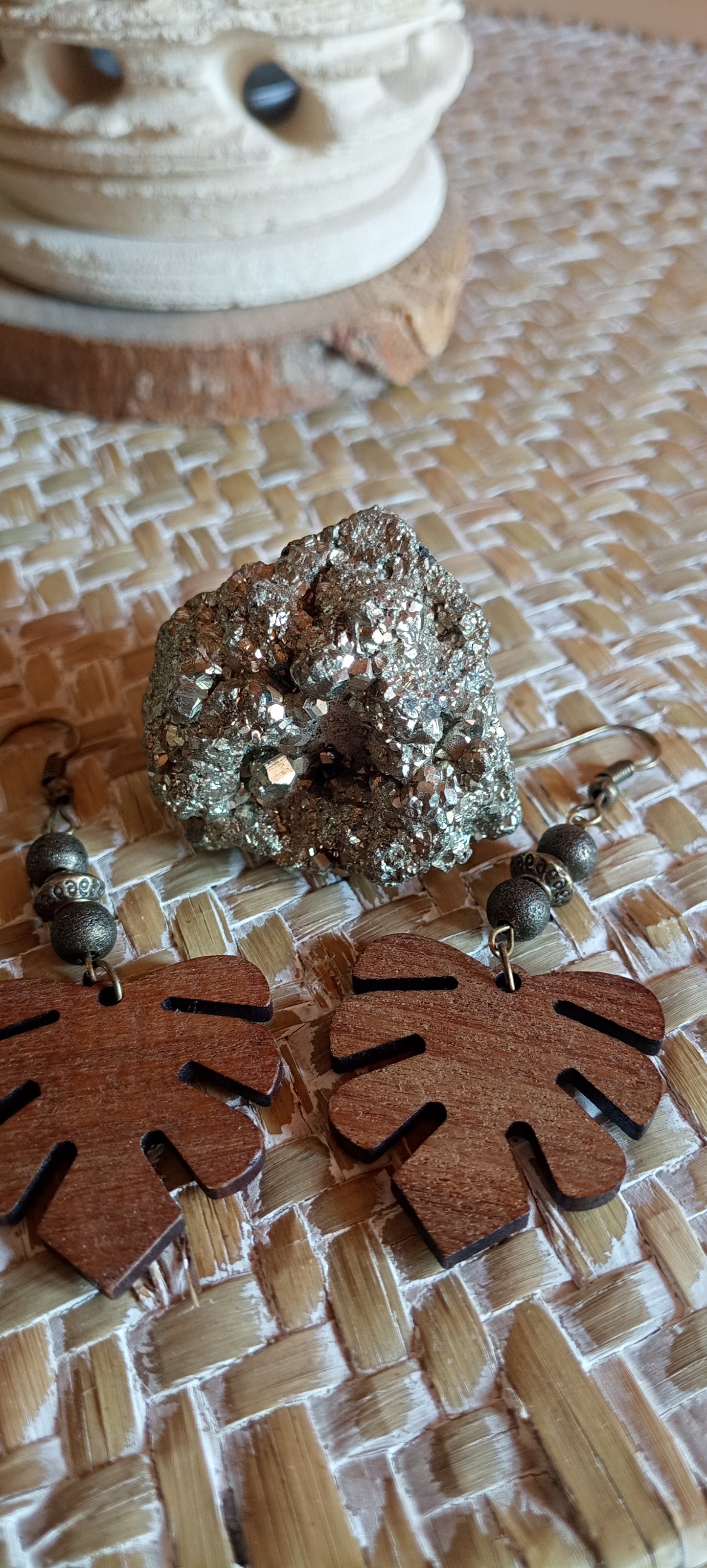 Orecchini "Monstera"