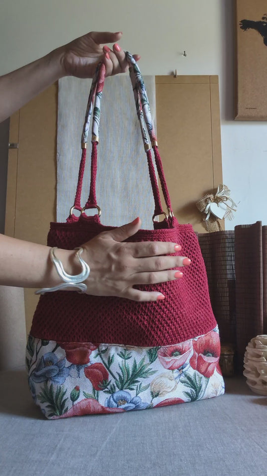 Borsa "Papavero" - serie Lidia