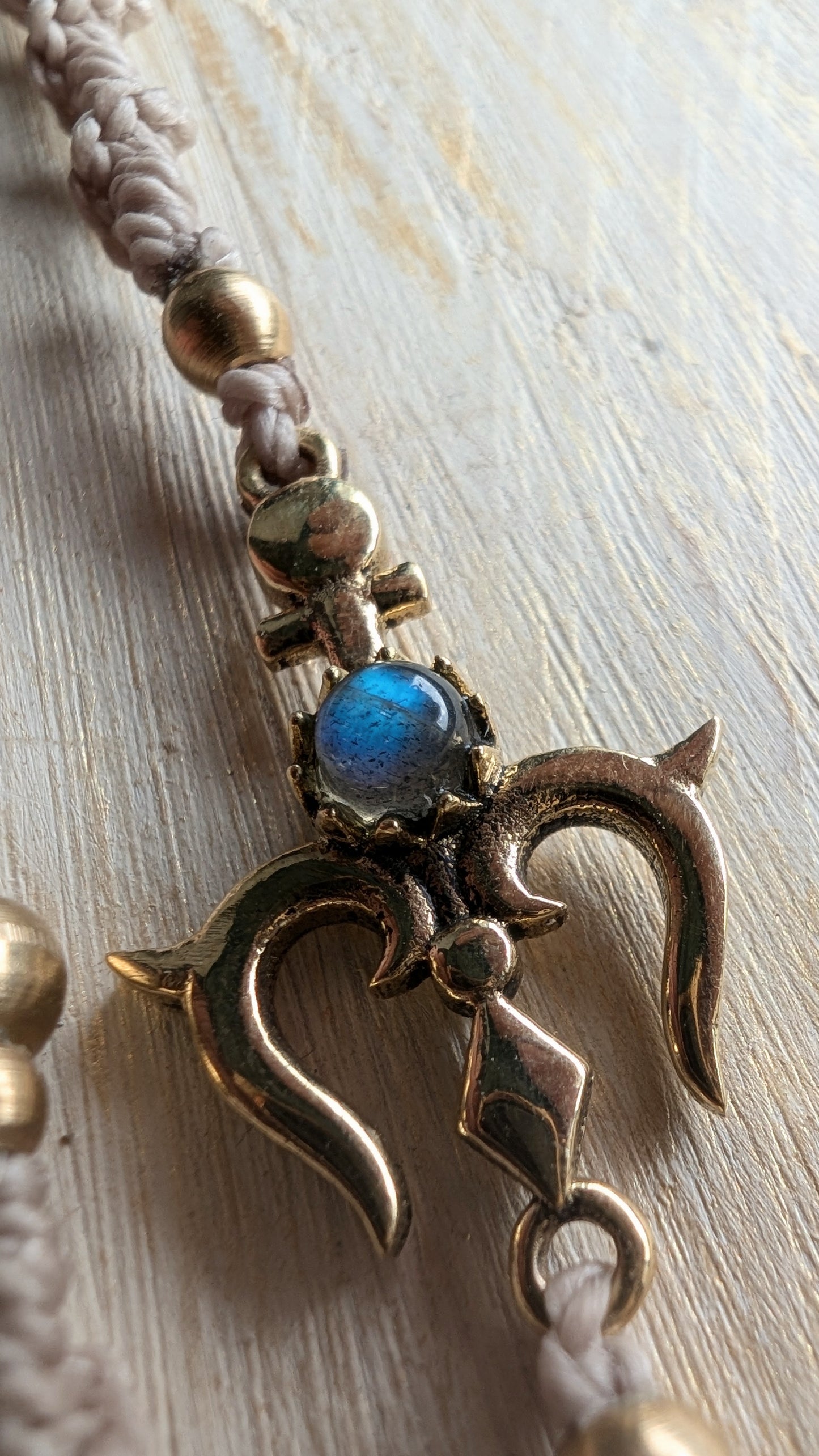 Treccina per capelli "Ancora e Luna"