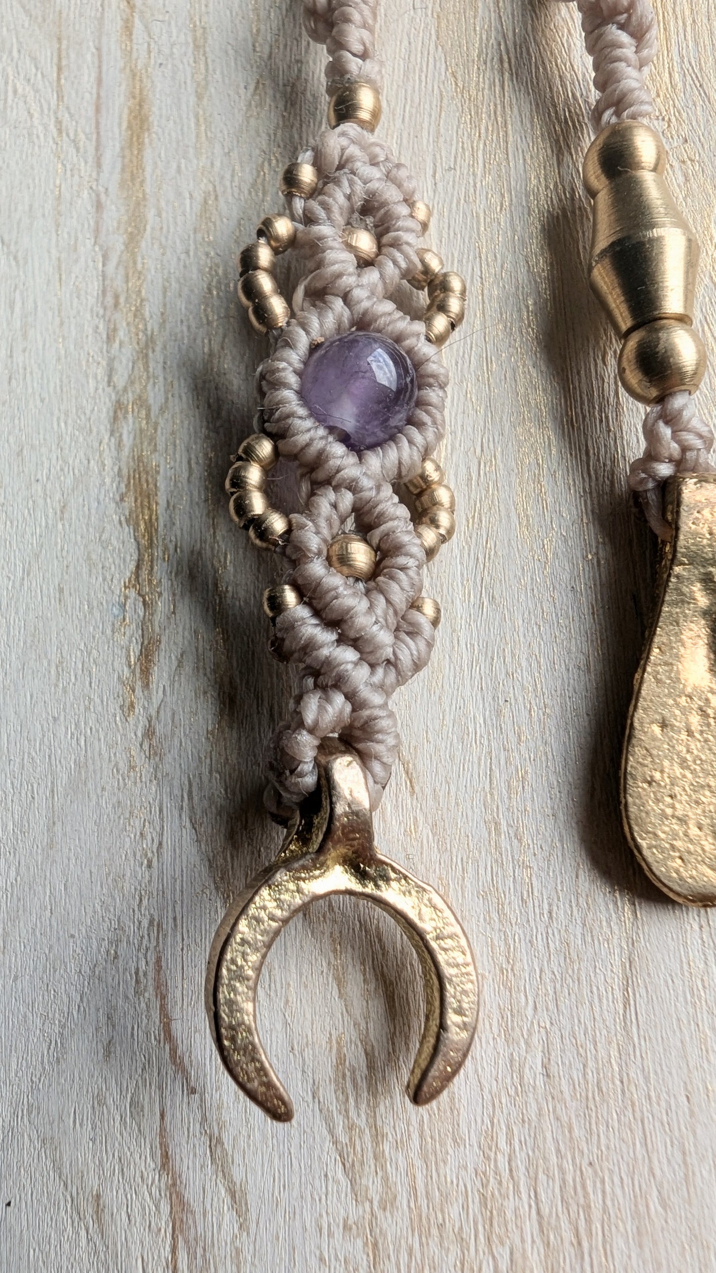 Treccina per capelli "Ancora e Luna"