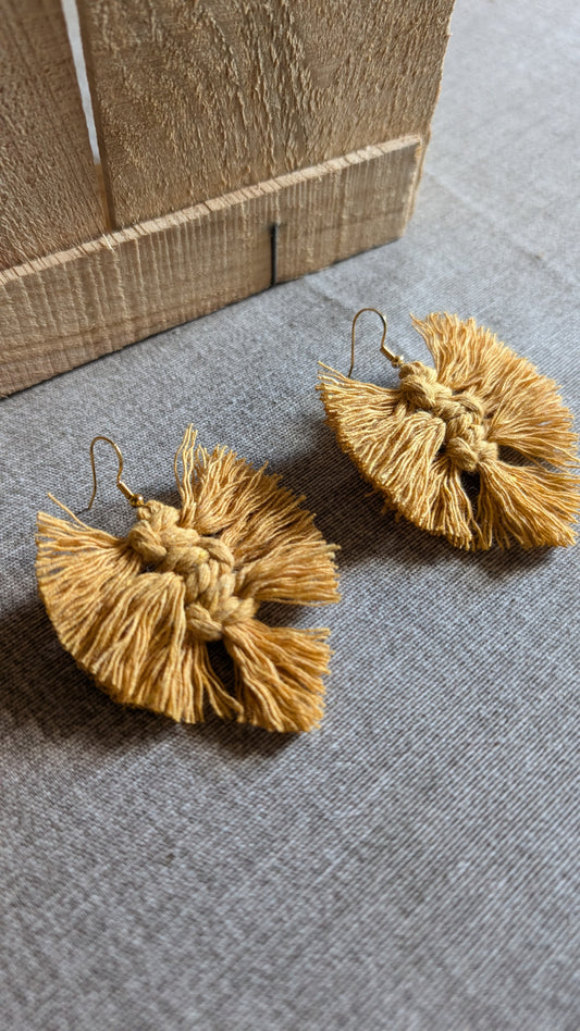 Orecchini serie "foglie di filo"