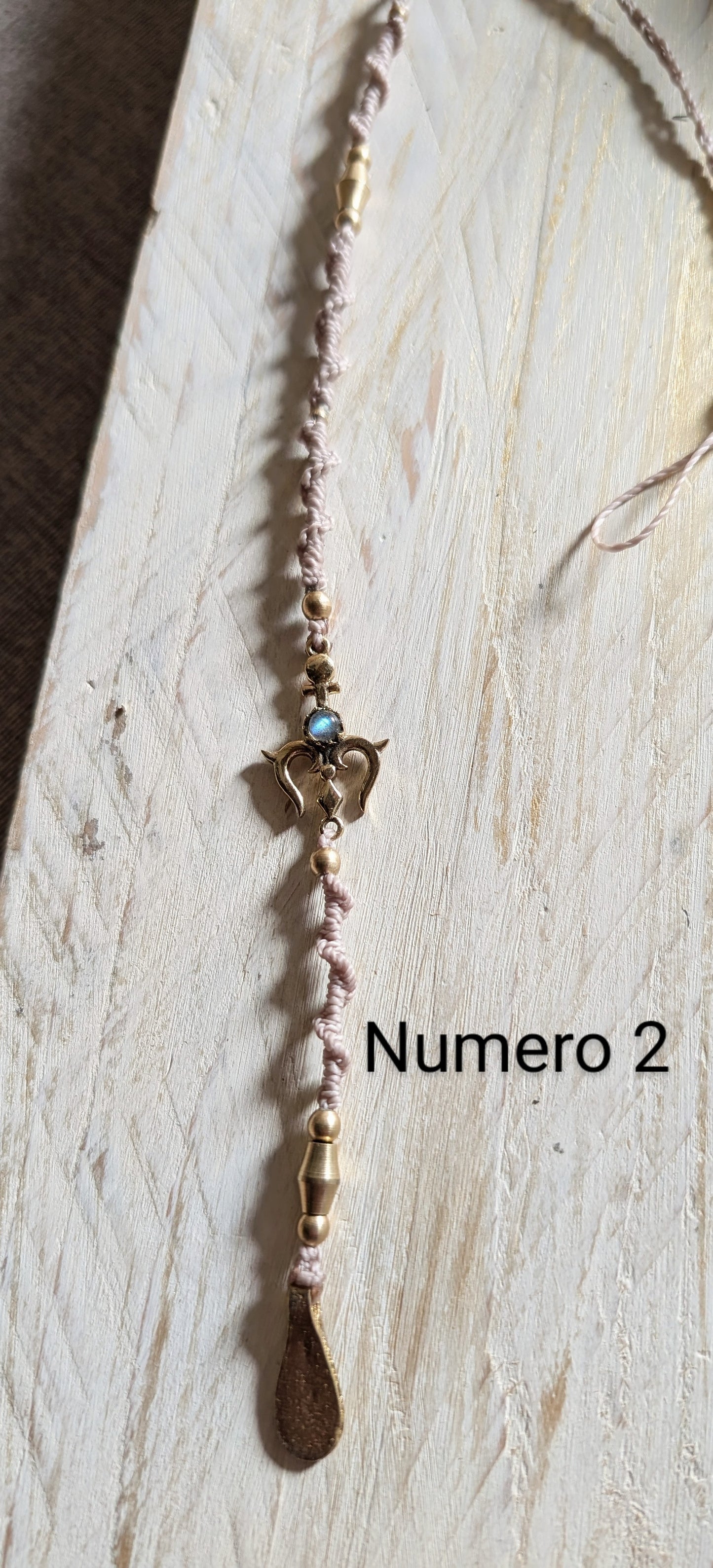 Treccina per capelli "Ancora e Luna"