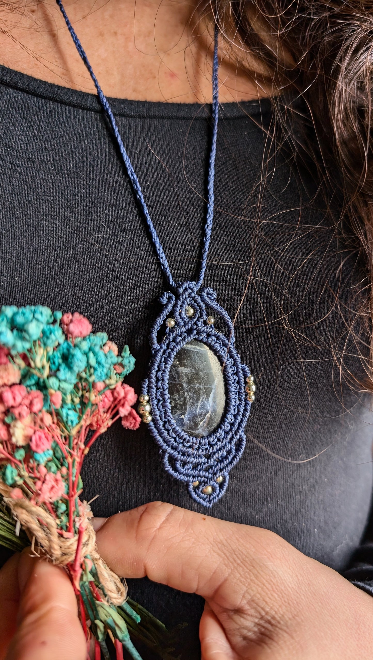 Collana "Raven blu"
