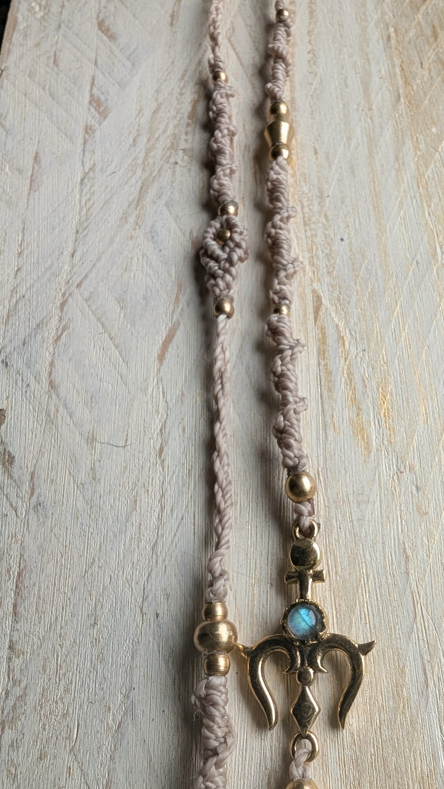 Treccina per capelli "Ancora e Luna"