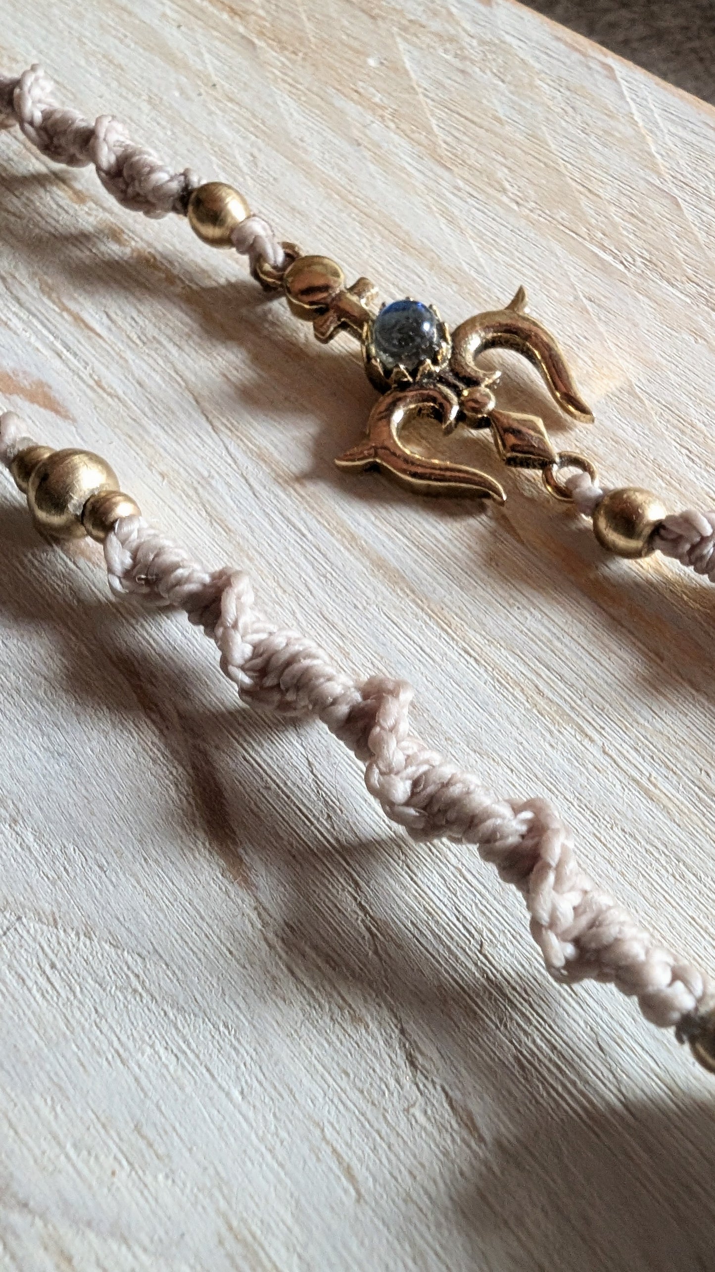 Treccina per capelli "Ancora e Luna"