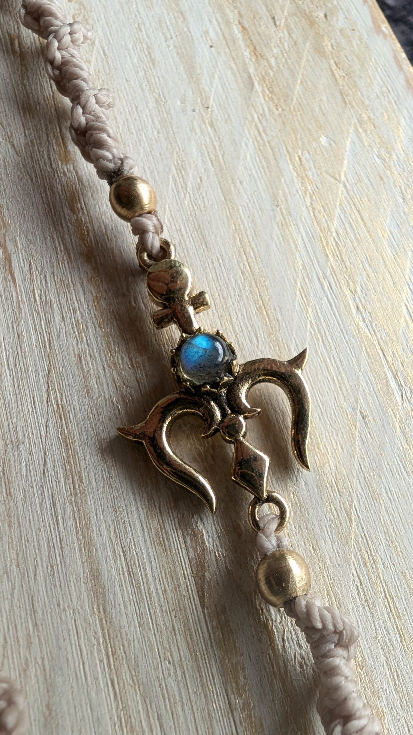 Treccina per capelli "Ancora e Luna"