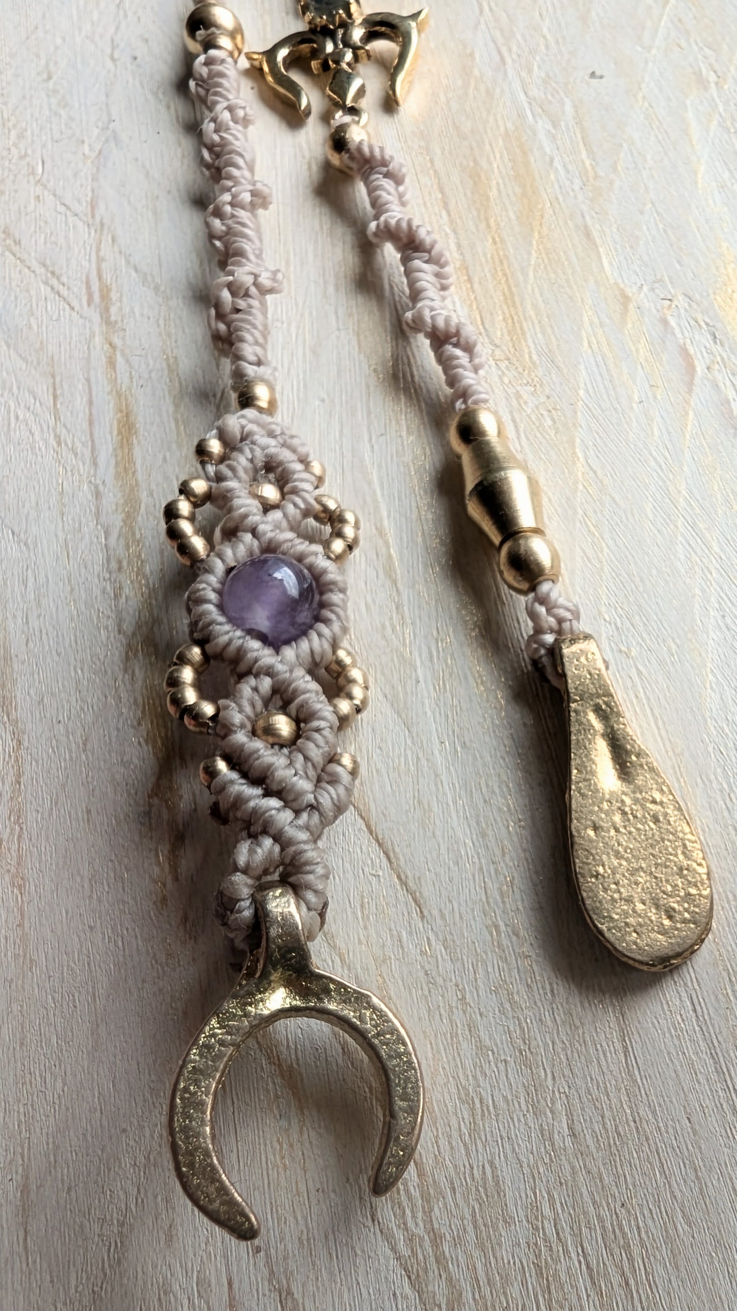 Treccina per capelli "Ancora e Luna"