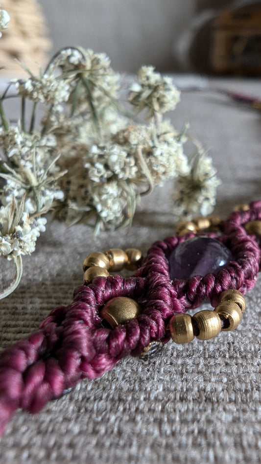 Treccina per capelli "Violetta"