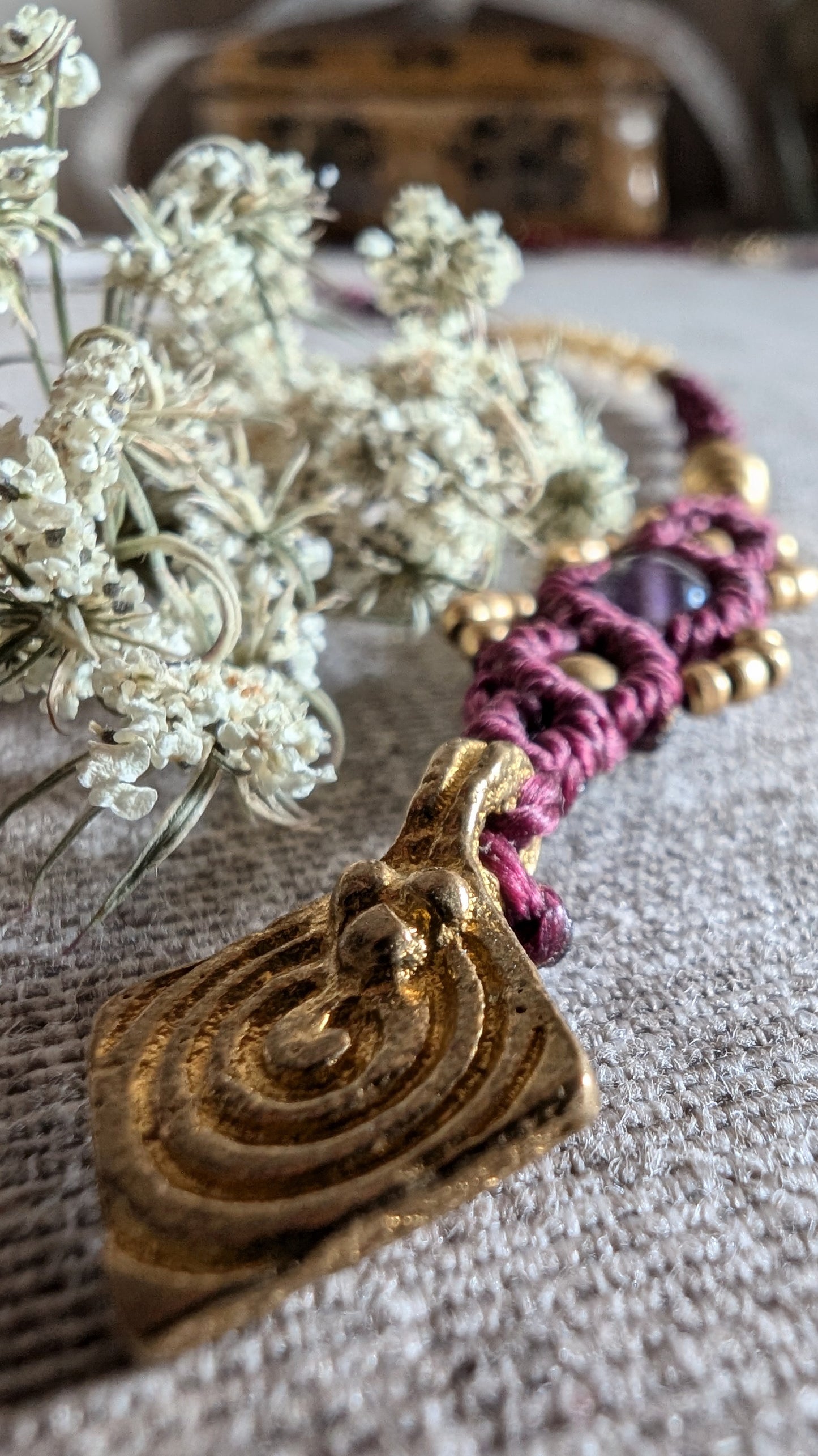 Treccina per capelli "Violetta"