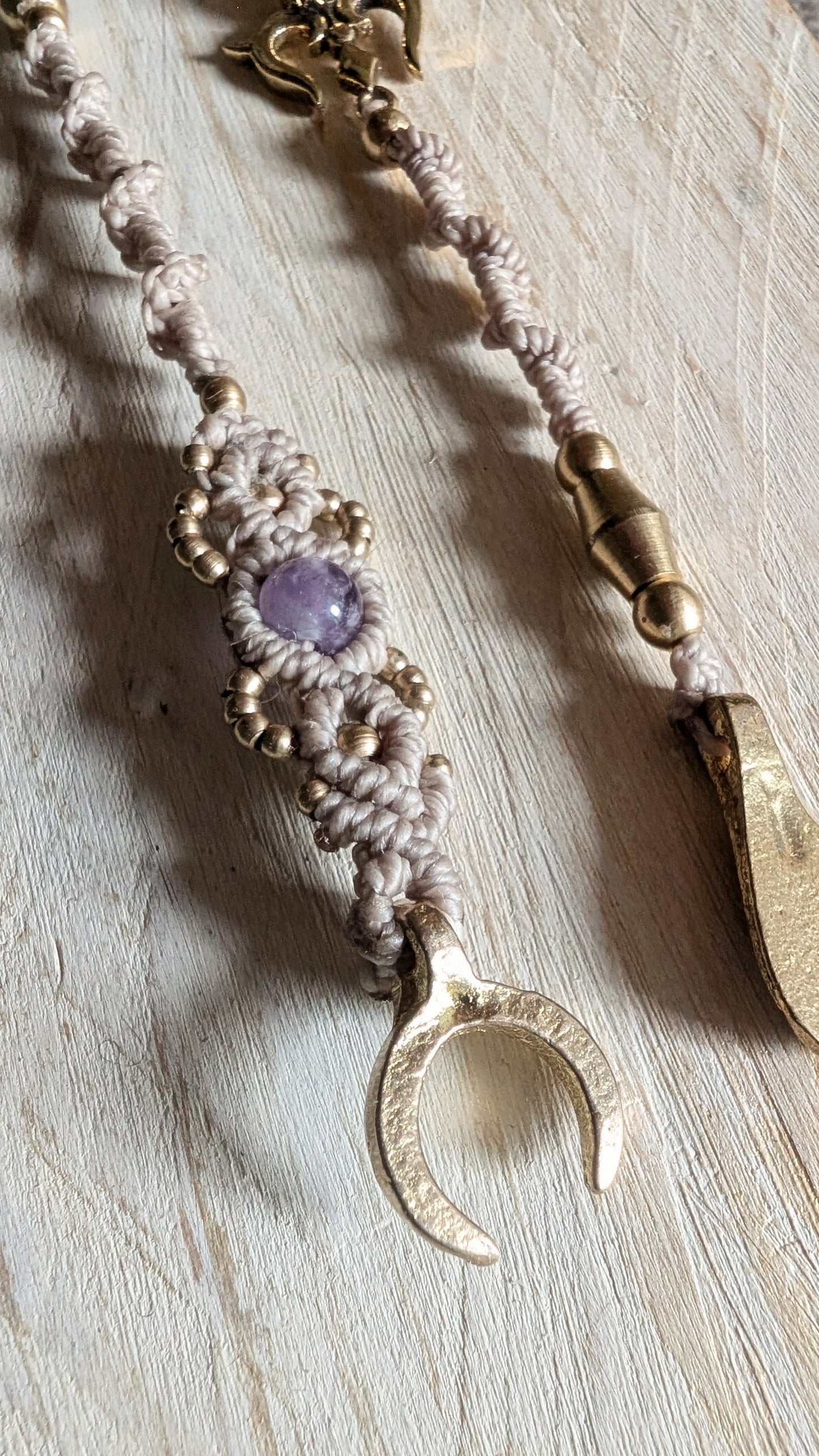 Treccina per capelli "Ancora e Luna"